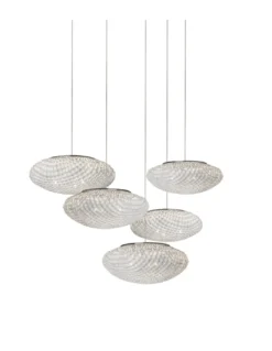 Lámpara colgante Tati 5 - a-emotional light - Composición de 5 lámparas, diseño llamativo para grandes proyectos