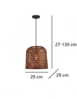 Lámpara colgante Theodor - AJP - Lámpara natural de madera de roble