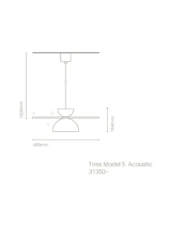 Lámpara colgante Tires Model 5 - Nexia