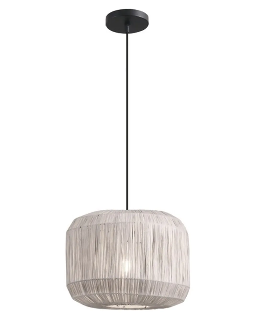 Lámpara colgante Tore - AJP - Lámpara de papel decorativa, acabado gris