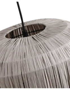 Lámpara colgante Tore - AJP - Lámpara de papel decorativa, acabado gris