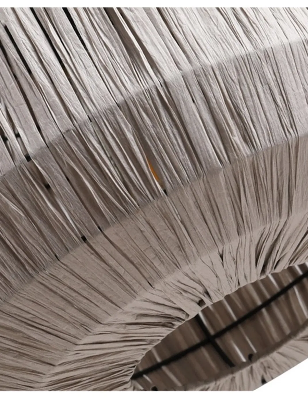 Lámpara colgante Tore - AJP - Lámpara de papel decorativa, acabado gris