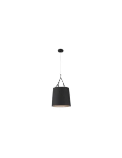 Lámpara colgante Tree - Faro - Lámpara contemporánea, pantalla de tela en blanco o negro