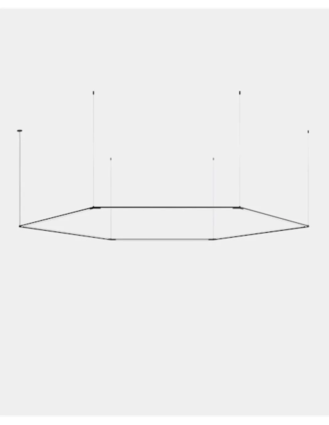Lámpara colgante Tubs Modular Hexagonal - LedsC4 - Lámpara modular de grandes dimensiones