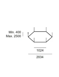 Lámpara colgante Tubs Modular Hexagonal - LedsC4 - Lámpara modular de grandes dimensiones