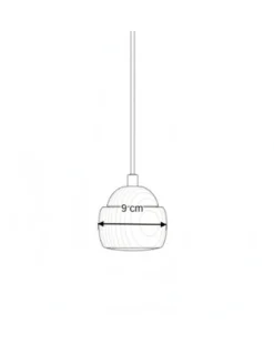 Lámpara colgante Txapela - Pedret Lighting - Lámpara de roble oscuro o claro