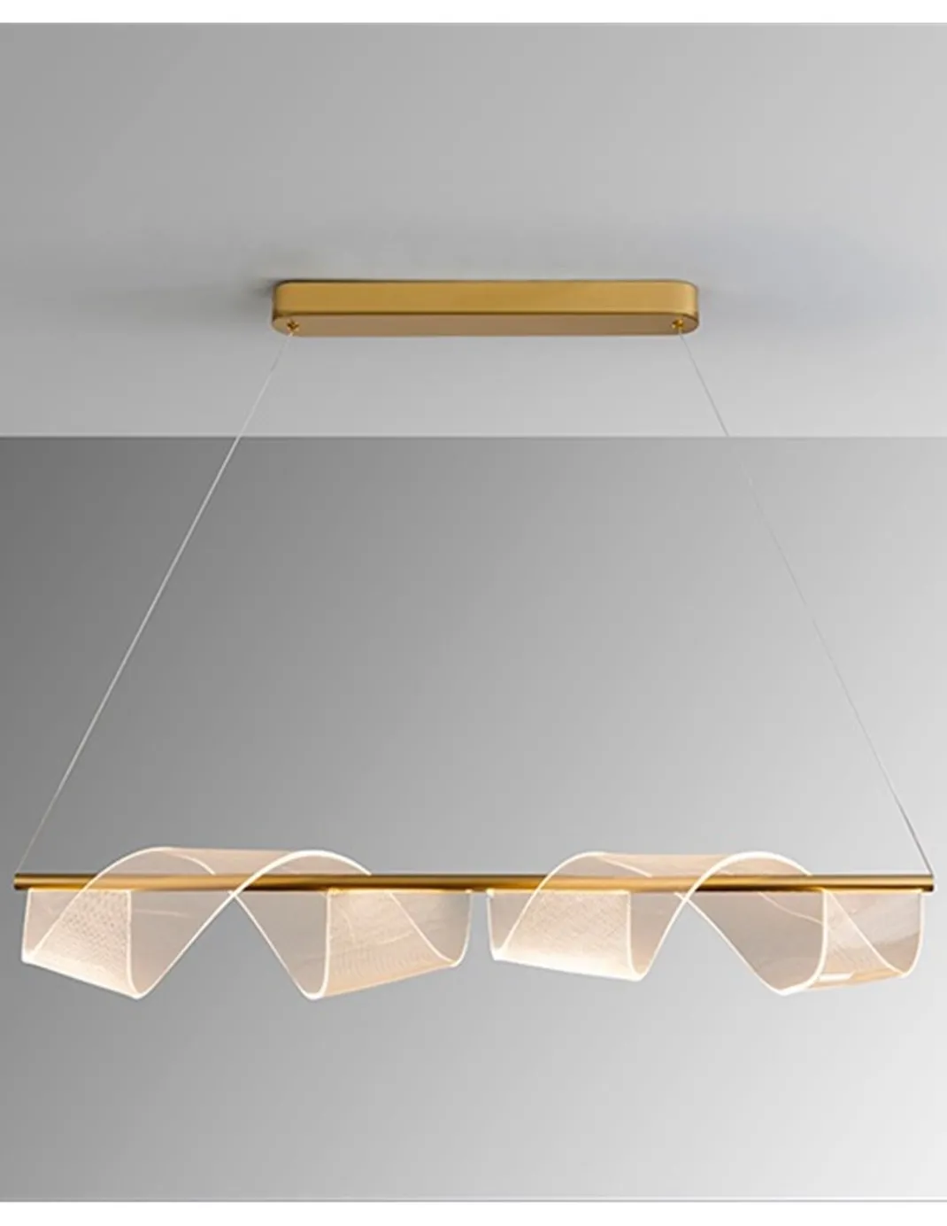 Lámpara colgante Velas – Schuller – Diseño decorativo con difusor microimpreso curvado