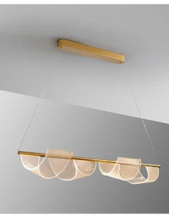 Lámpara colgante Velas – Schuller – Diseño decorativo con difusor microimpreso curvado