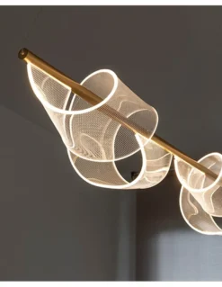 Lámpara colgante Velas – Schuller – Diseño decorativo con difusor microimpreso curvado