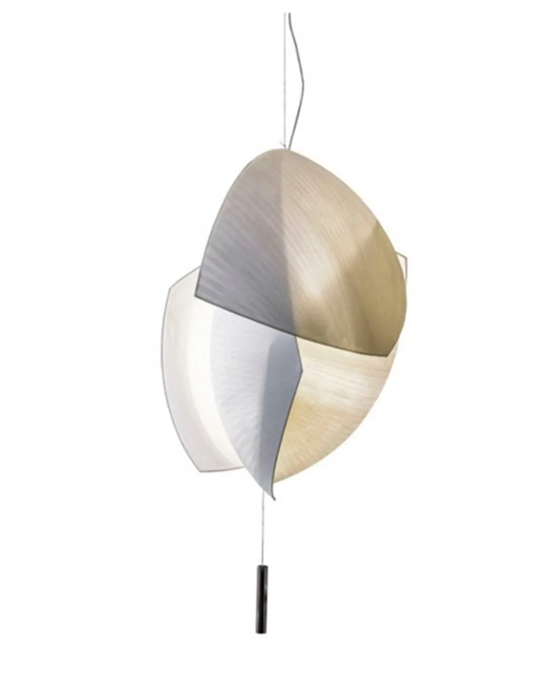 Lámpara colgante Voiles - LedsC4 - Lámpara de papel japonés, diseño artístico