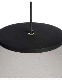 Lámpara colgante Warp Base - Arkoslight - Diseño moderno con pantalla textil translúcida