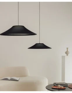 Lámpara colgante Warp Base - Arkoslight - Diseño moderno con pantalla textil translúcida