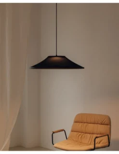 Lámpara colgante Warp Base - Arkoslight - Diseño moderno con pantalla textil translúcida