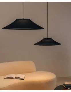 Lámpara colgante Warp Base - Arkoslight - Diseño moderno con pantalla textil translúcida