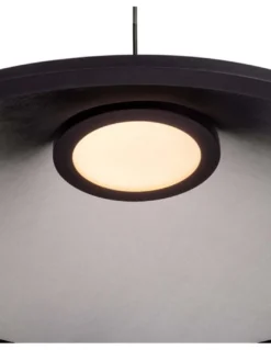 Lámpara colgante Warp Base - Arkoslight - Diseño moderno con pantalla textil translúcida