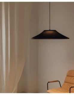 Lámpara colgante Warp Base - Arkoslight - Diseño moderno con pantalla textil translúcida