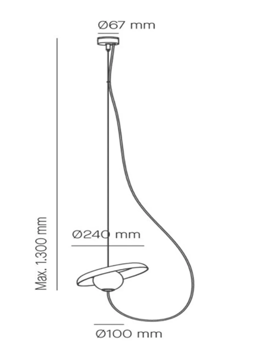 Lámpara Colgante Wire - Milán - Lámpara de techo de diseño moderno y original