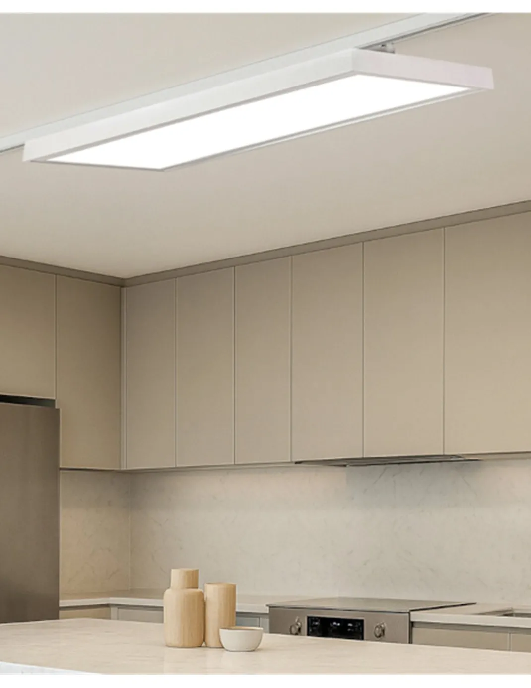 Lámpara de carril TL5005 - Conalux - Lámpara blanca rectangular, 36W/45W