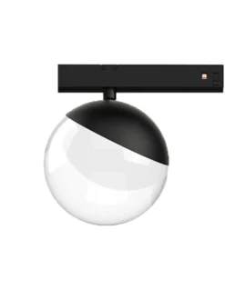 Lámpara de carril 48V - Nexia - Lámpara negra tipo bola