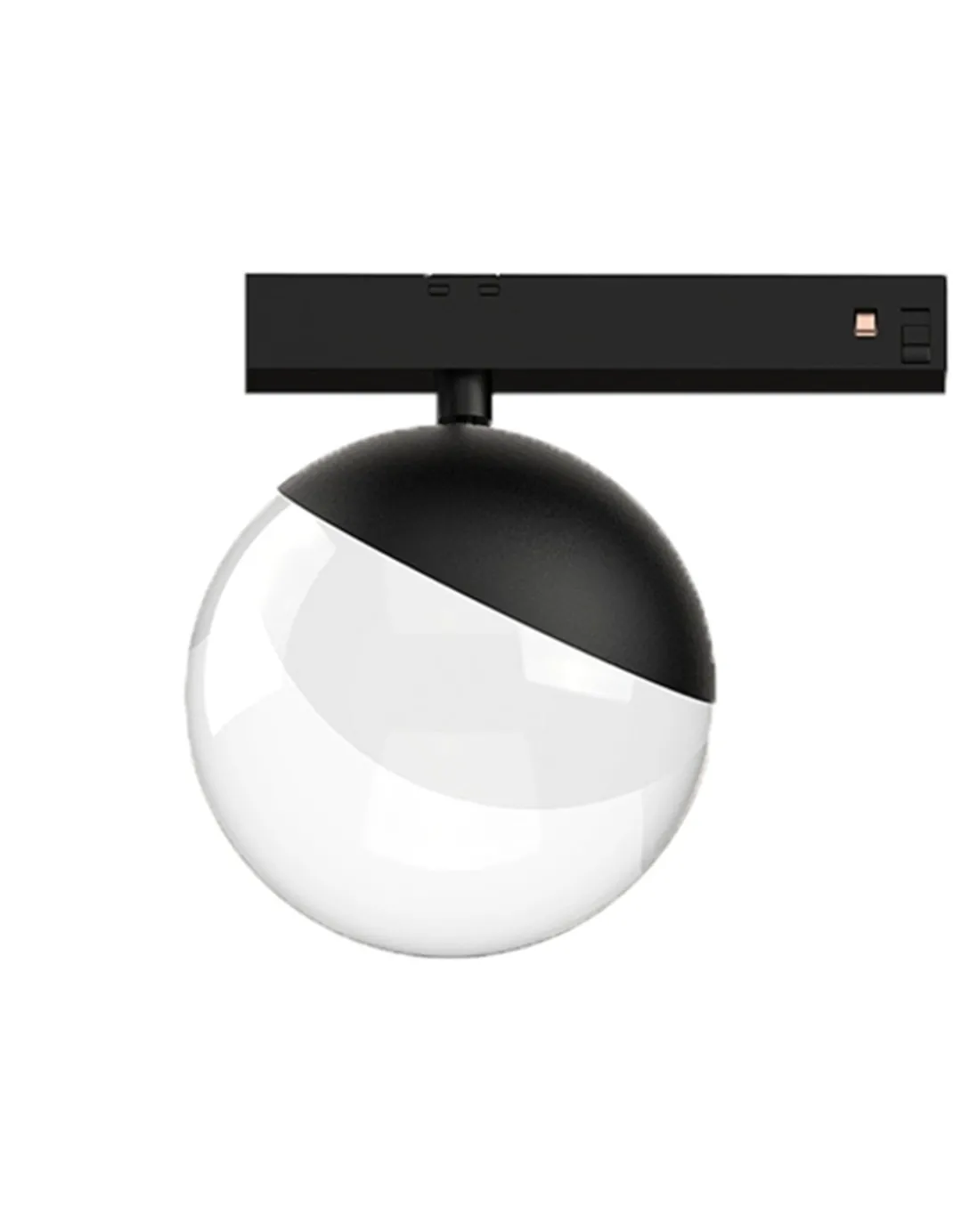 Lámpara de carril 48V - Nexia - Lámpara negra tipo bola