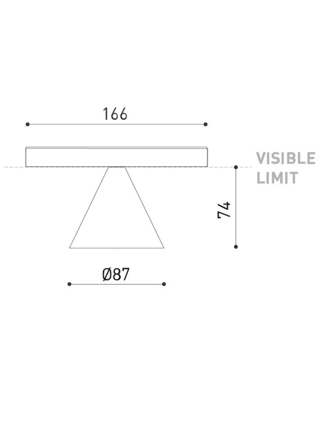 Lámpara de carril Wiz 48V Short - Arkoslight - Downlight con efecto The Invisible Black
