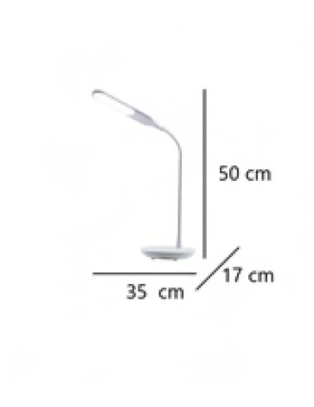 Lámpara de escritorio Luana - AJP - Flexo orientable negro, LED regulable