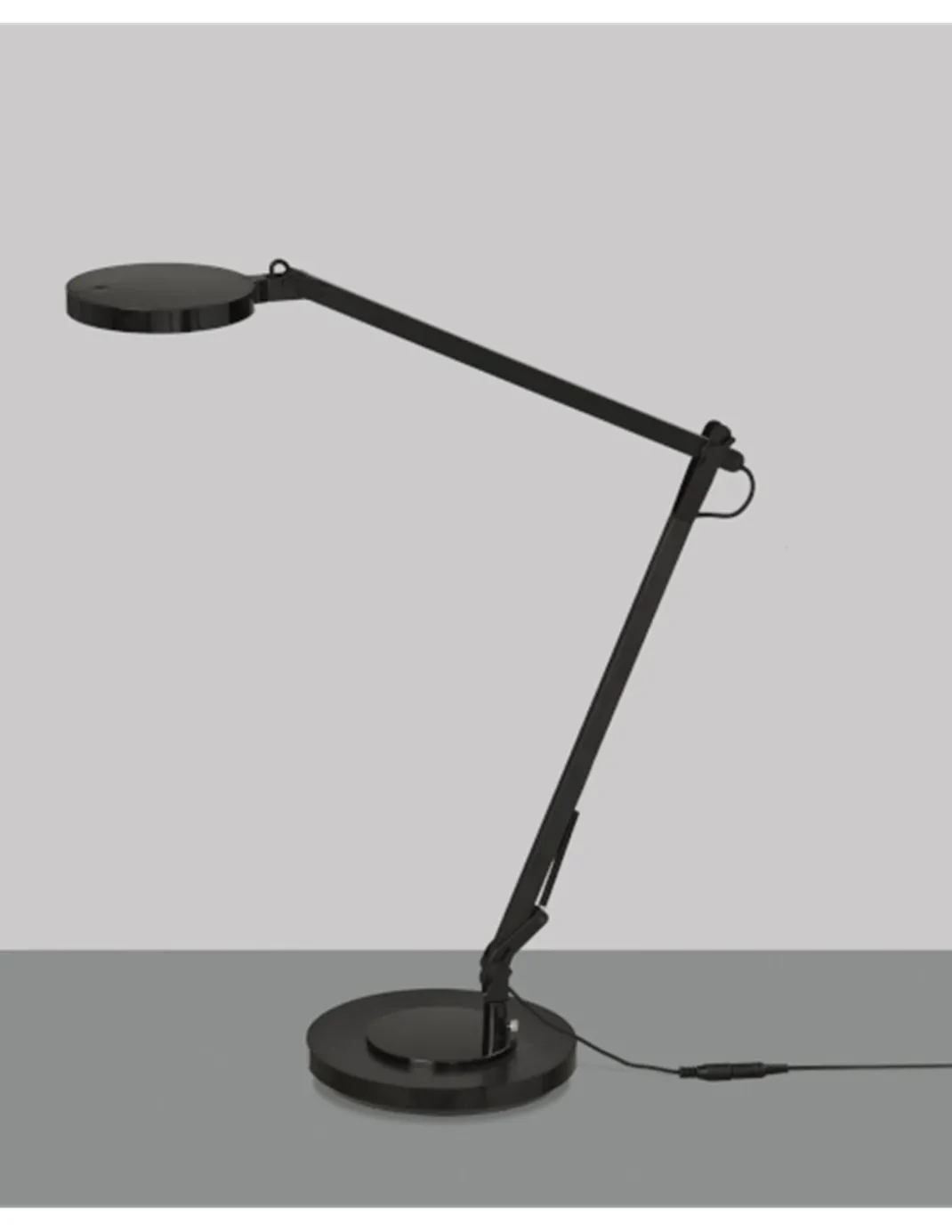 Lámpara de escritorio Luxa - ACB - Lámpara orientable negra, LED regulable