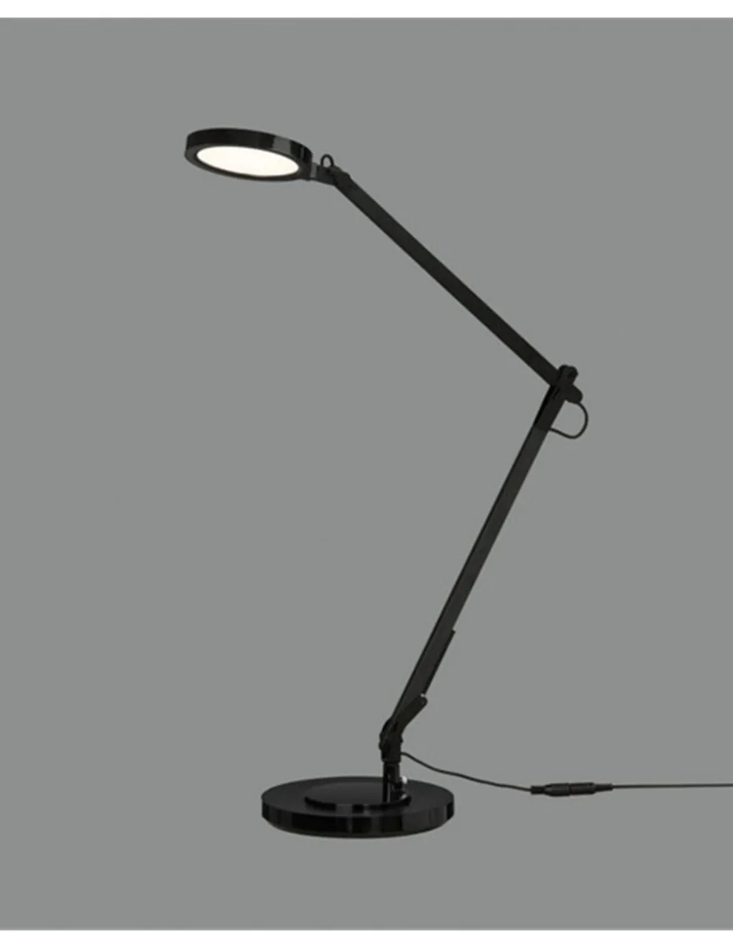 Lámpara de escritorio Luxa - ACB - Lámpara orientable negra, LED regulable