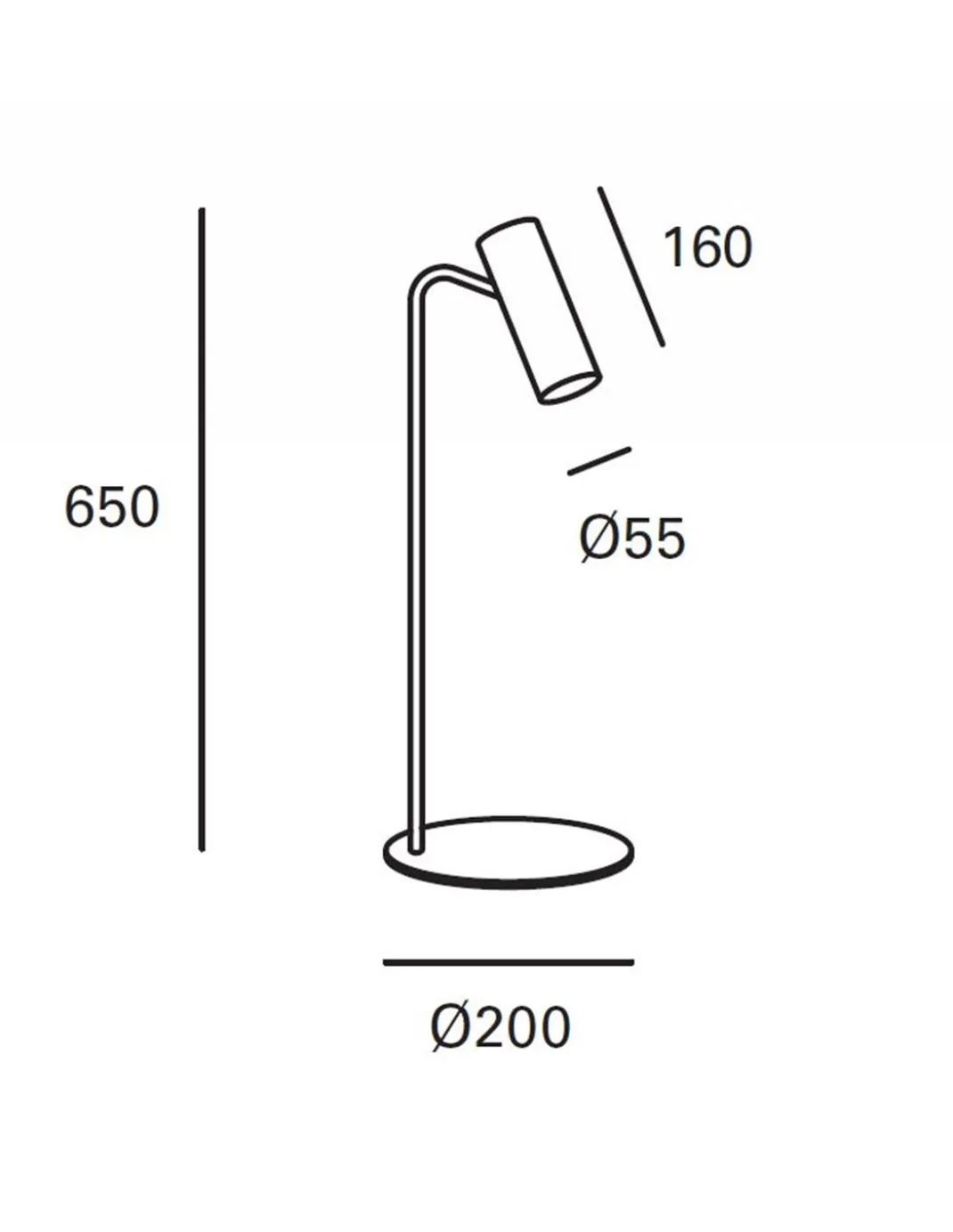 Lámpara de escritorio Meds – FORLIGHT – Cabezal orientable, GU10