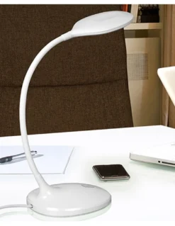 Lámpara de escritorio Scoop – Schuller – Brazo flexible, LED regulable