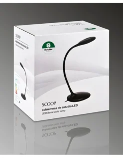 Lámpara de escritorio Scoop – Schuller – Brazo flexible, LED regulable
