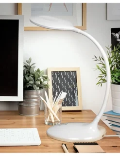 Lámpara de escritorio Scoop – Schuller – Brazo flexible, LED regulable