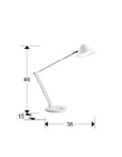 Lámpara de escritorio Taros - Schuller - Lámpara de estudio orientable, LED regulable