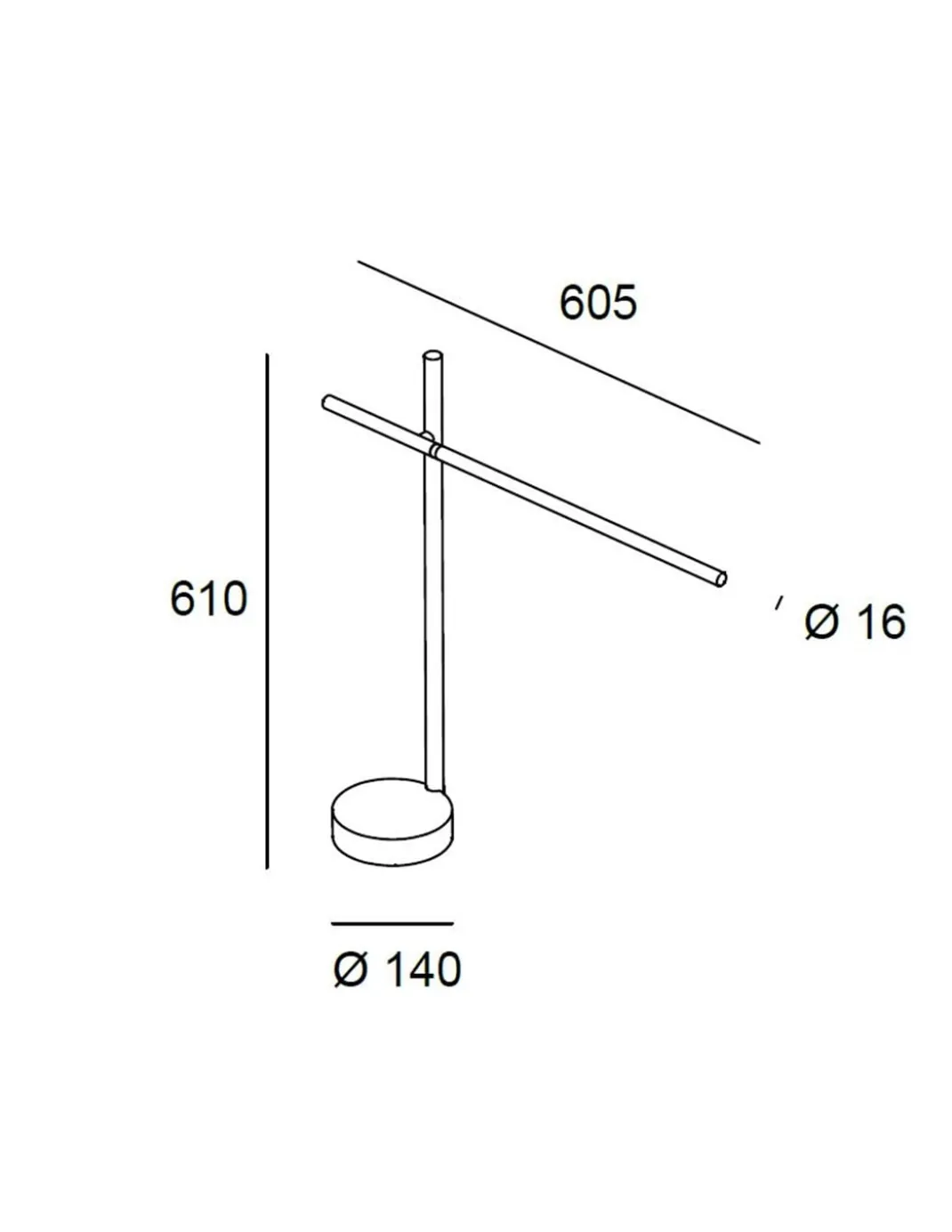 Lámpara de escritorio Tubs - LedsC4 - Base en mármol negro, regulable y orientable