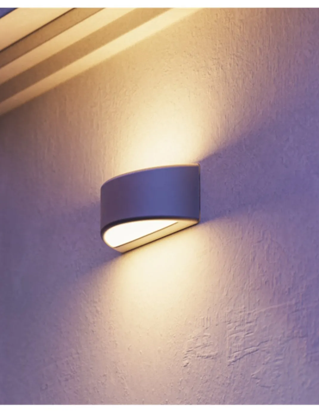 Lámpara de exterior Area - FORLIGHT - Aplique de pared LED, formato circular negro