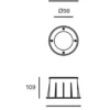 Lámpara de exterior para suelo Ringo – FORLIGHT – Foco LED 3000K, Diámetro: 15,5 cm