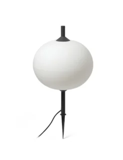 Lámpara de exterior Saigon - Faro - Lámpara con estaca, pantalla esférica blanca
