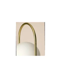 Lámpara de mesa Abbacus - Aromas - Lámpara tipo bola, Metal dorado, LED 2700K