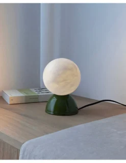 Lámpara de mesa Abisal - Luxcambra - Lámpara decorativa de cerámica y alabastro