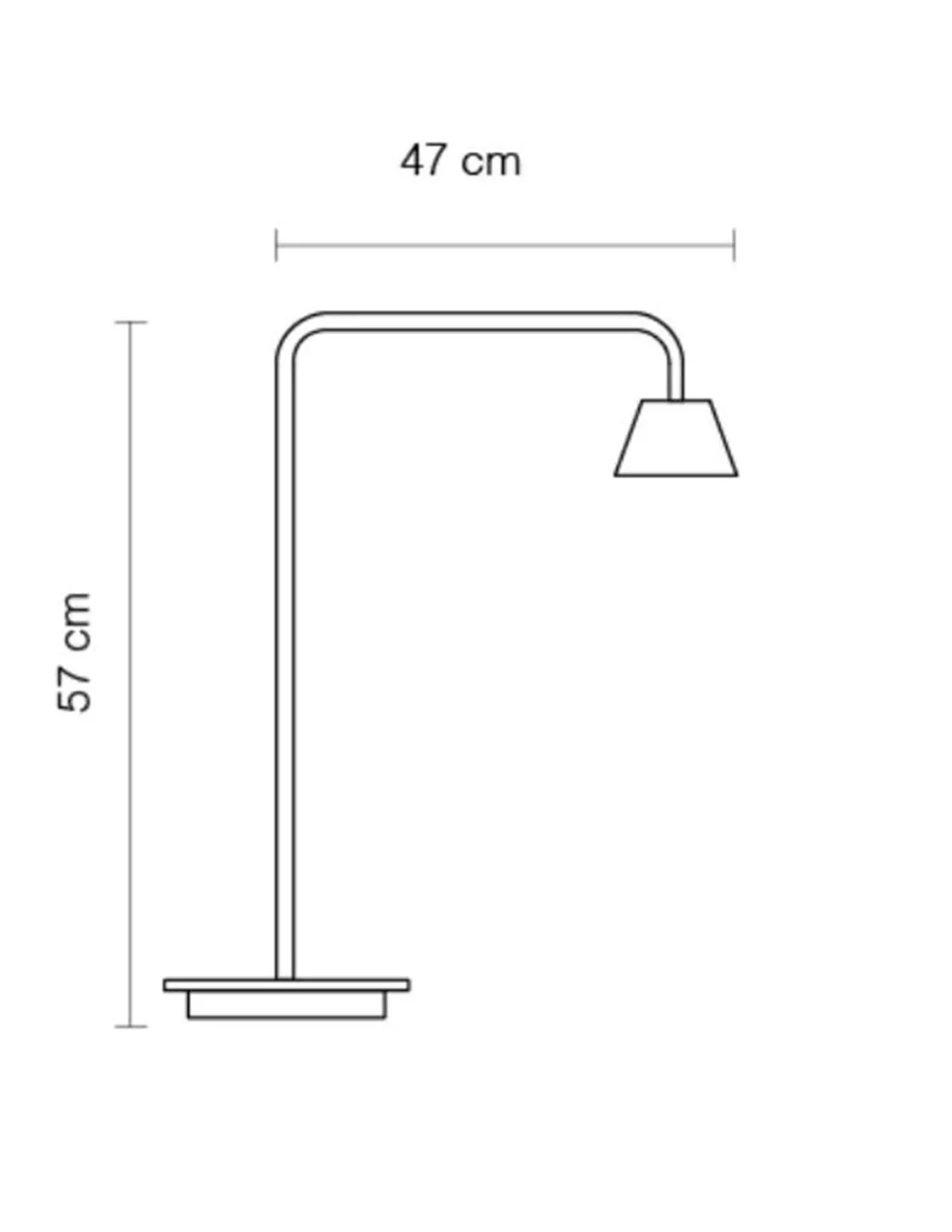 Lámpara de mesa Absidiola - Luxcambra - Pantalla cónica de cerámica