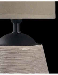 Lámpara de mesa Albany – AJP – Lámpara de cerámica, pantalla de tela