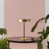 Lámpara de mesa Ambor – Aromas – Lámpara dorada, LED 3000K, Regulable