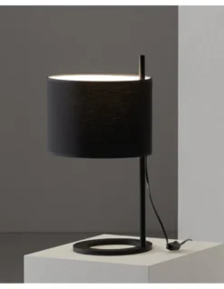 Lámpara de mesa Athina – Massmi – Pantalla de algodón translúcido, Cable transparente