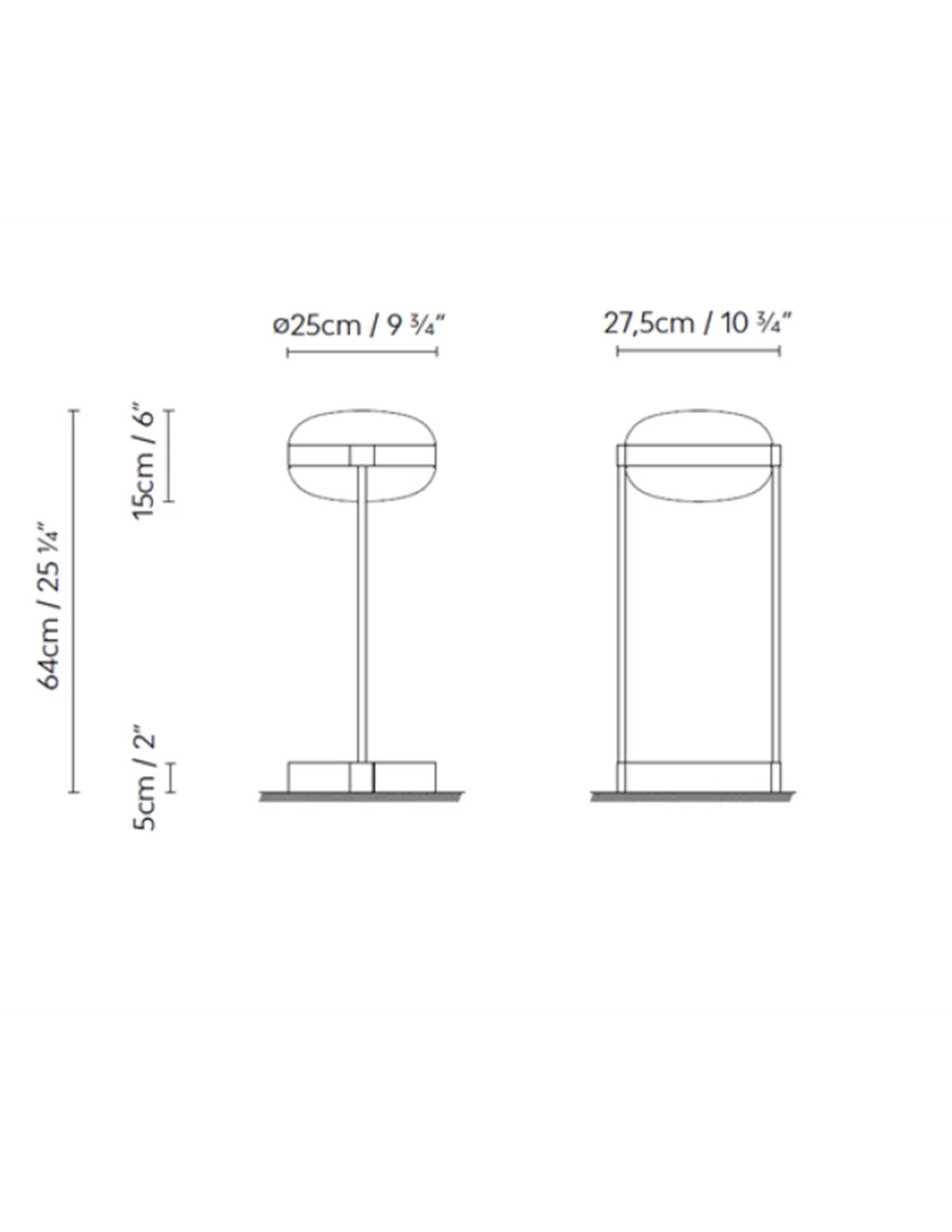 Lámpara de mesa Beaded T - B.lux - Doble difusor de vidrio soplado con luz directa e indirecta