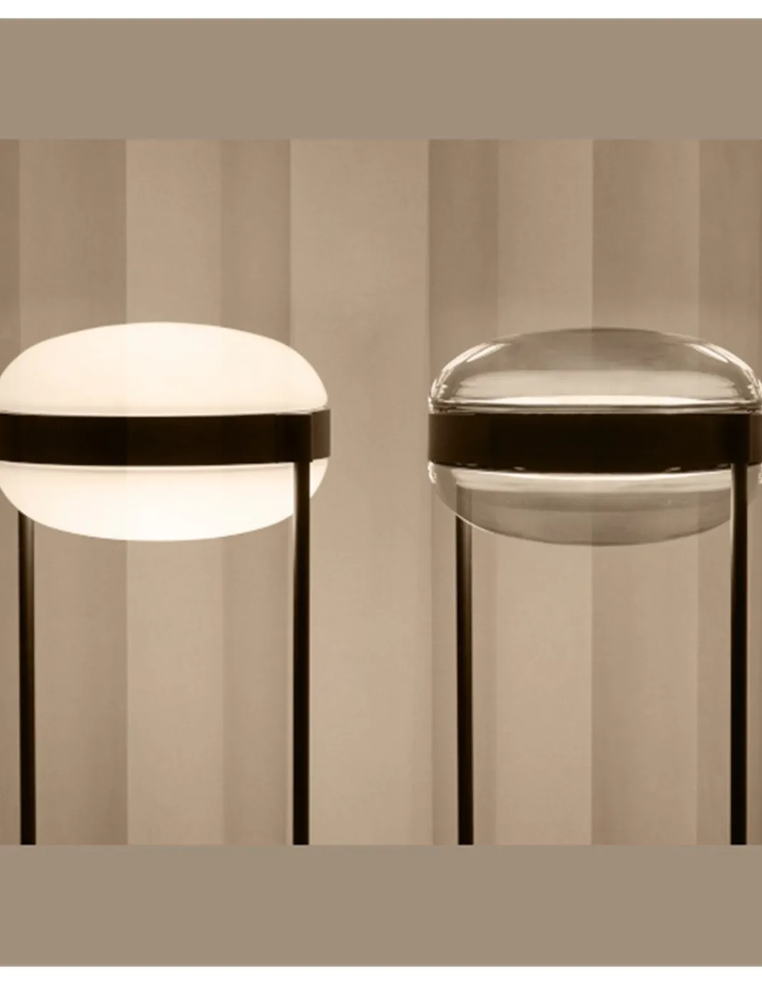 Lámpara de mesa Beaded T - B.lux - Doble difusor de vidrio soplado con luz directa e indirecta