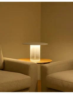 Lámpara de mesa Beira T - B.lux - Lámpara de diseño contemporáneo, cristal traslúcido
