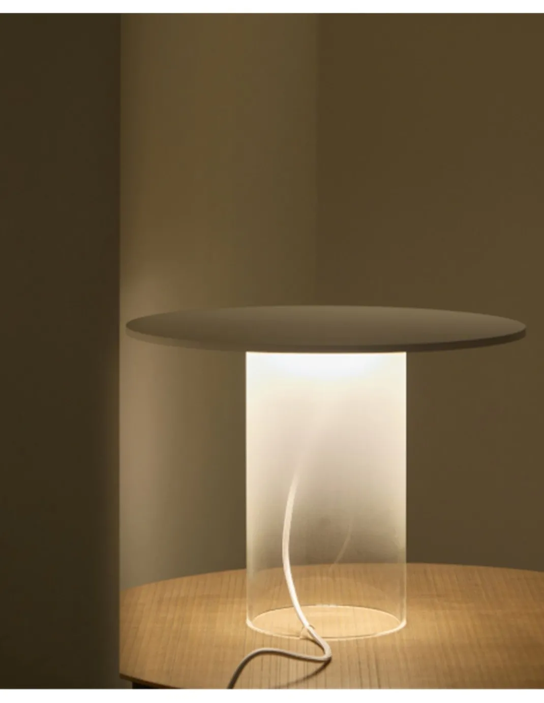 Lámpara de mesa Beira T - B.lux - Lámpara de diseño contemporáneo, cristal traslúcido