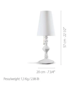 Lámpara de mesa Belle de Nuit - Lladró - Lámpara elegante de porcelana