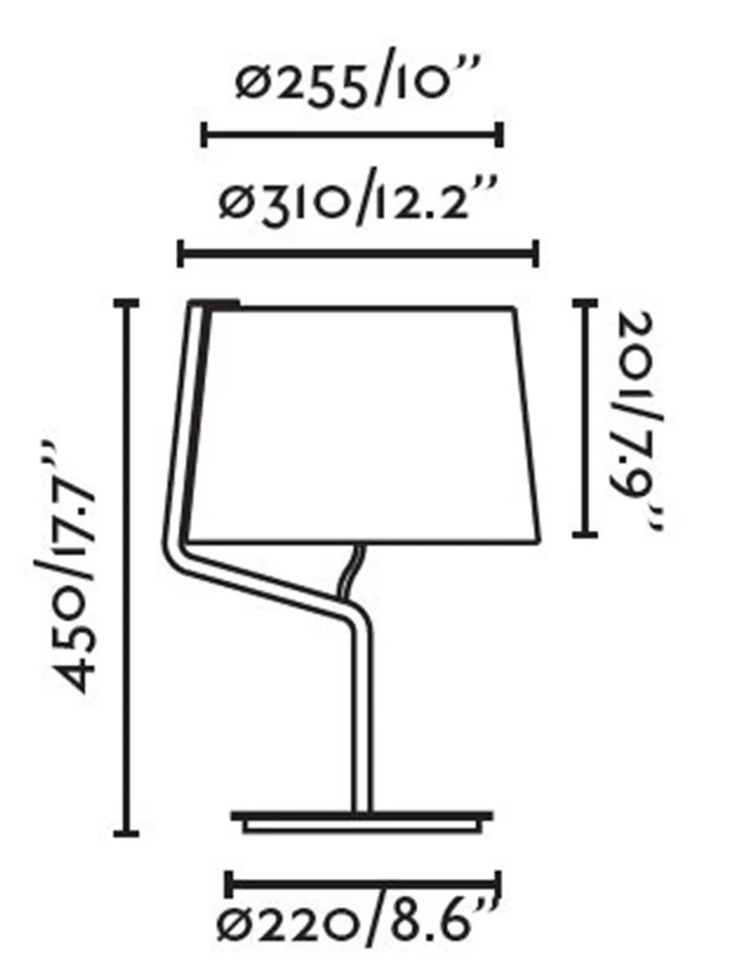 Lámpara de mesa Berni - Faro - Disponible en blanco o negro