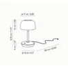 Lámpara de mesa Bol – Bover – Lámpara con brillo ajustable, LED 1200 lm 2700K